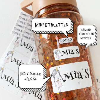 Baby-Paket mit 10 Namensetiketten + 10 Mini-Etiketten 