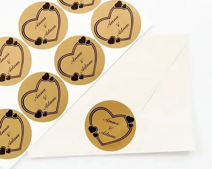 Erweitert Designer für goldene Aufkleber