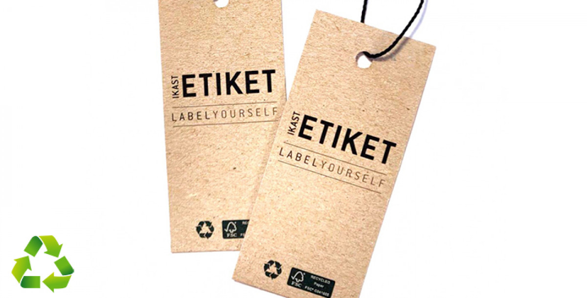 Nachhaltige Hängeetiketten