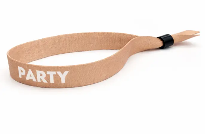 Beige Festivalbändchen